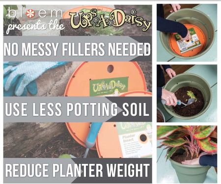 Ups-A-Daisy Planter Insert 11″ – Terra Cotta